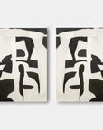 Multicolor Monochrome Harmony Set Of 2 - Artwallpainting
