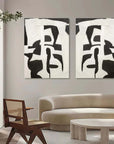 Multicolor Monochrome Harmony Set Of 2 - Artwallpainting