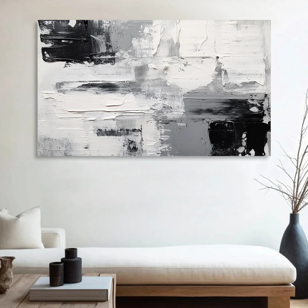 Multicolor Monochrome Horizon Canvas Painting For Home Decoration - Artwallpainting
