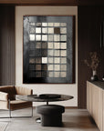 Multicolor Monochrome Mosaic Canvas Painting For Home Decoration - Artwallpainting