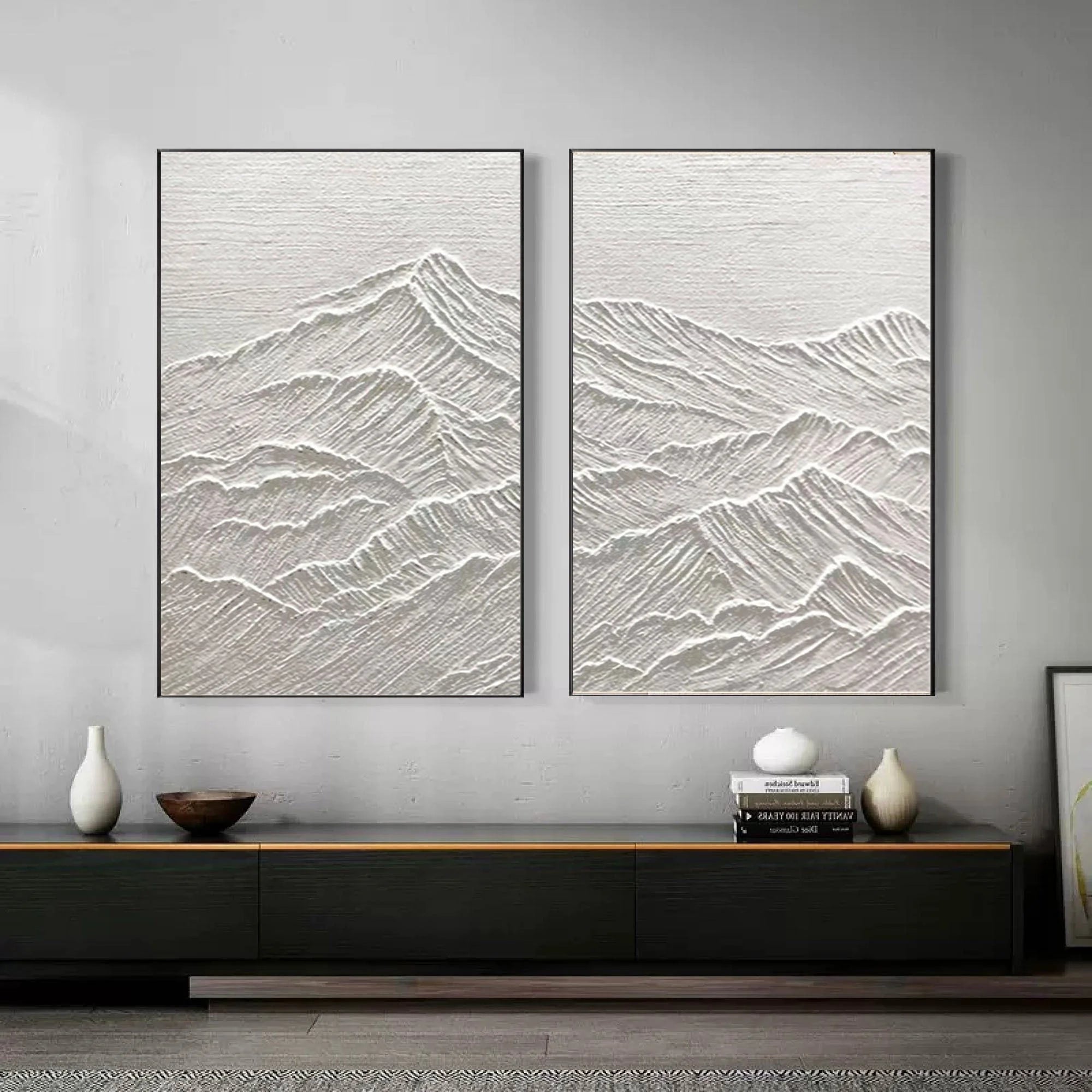Multicolor Monochrome Reflections Set Of 2 - Artwallpainting