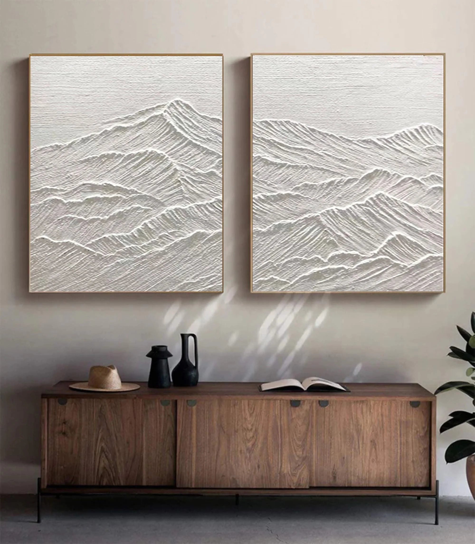 Multicolor Monochrome Reflections Set Of 2 - Artwallpainting
