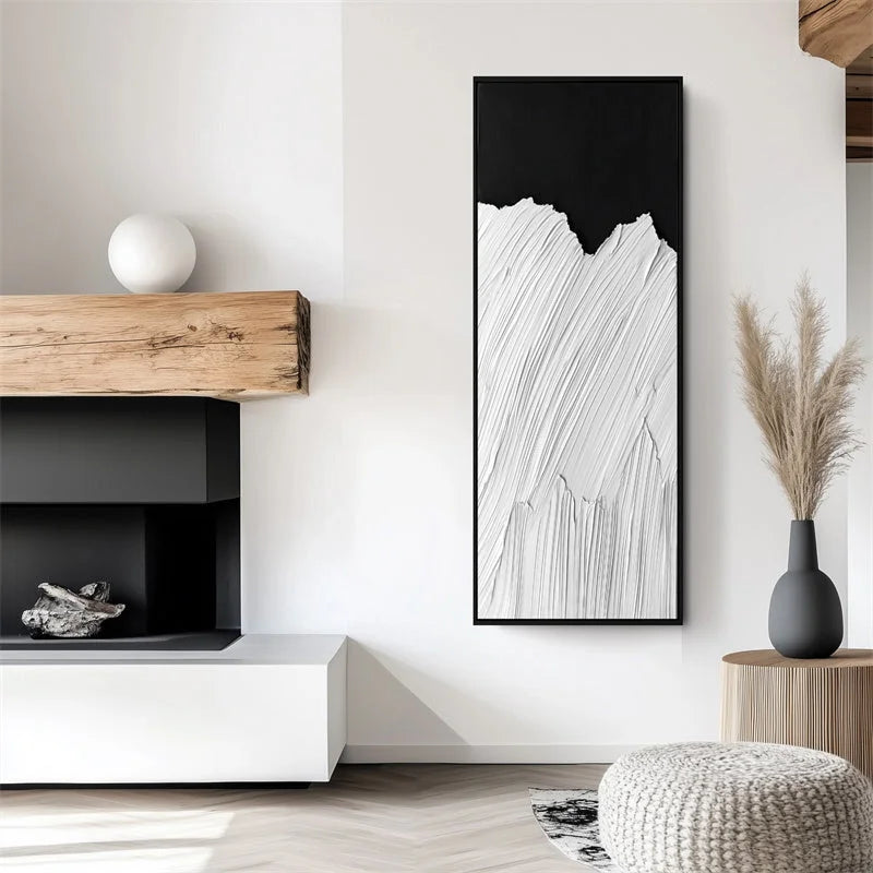 Multicolor Monochrome Ridge Canvas Painting For Home Decoration - Artwallpainting