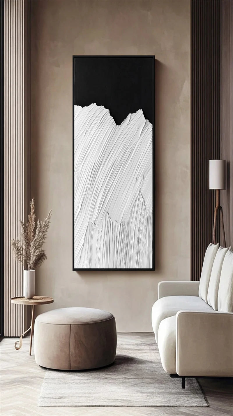 Multicolor Monochrome Ridge Canvas Painting For Home Decoration - Artwallpainting