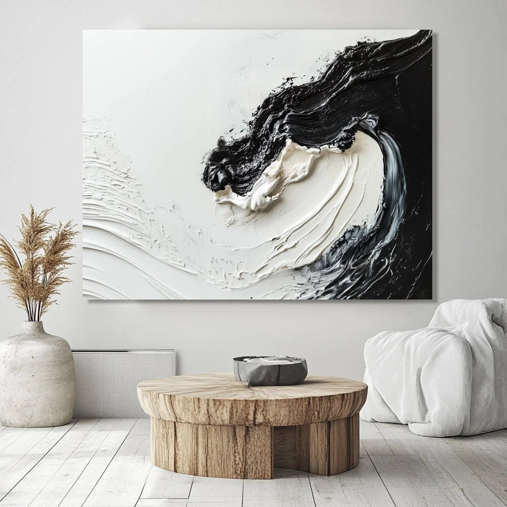 Multicolor Monochrome Symphony Canvas - Artwallpainting