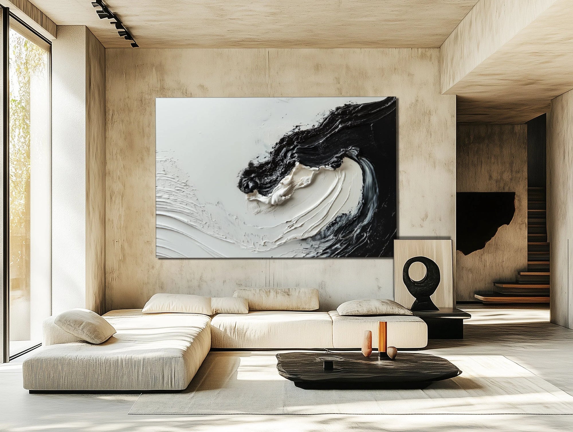 Multicolor Monochrome Symphony Canvas - Artwallpainting