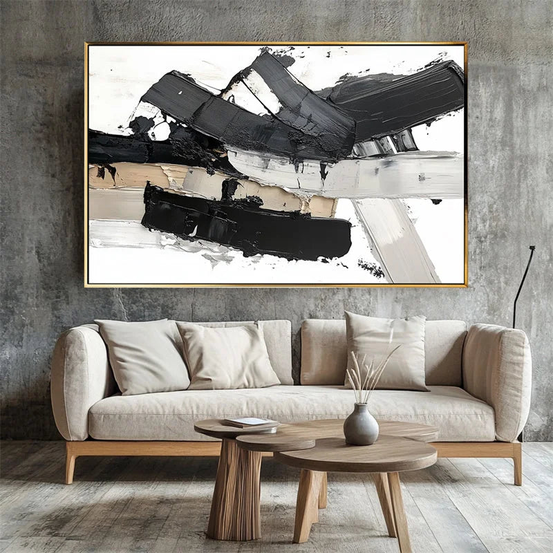 Multicolor Monochrome Symphony Canvas - Artwallpainting