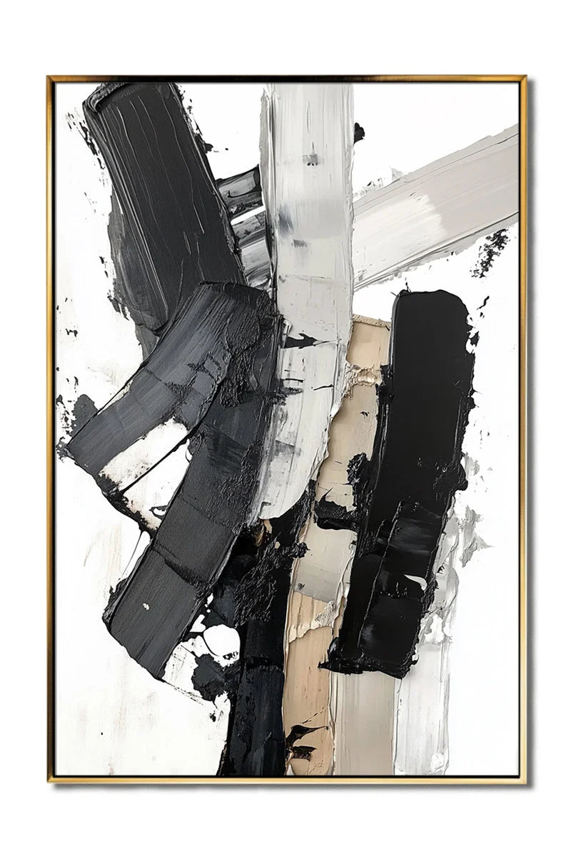 Multicolor Monochrome Symphony Canvas - Artwallpainting