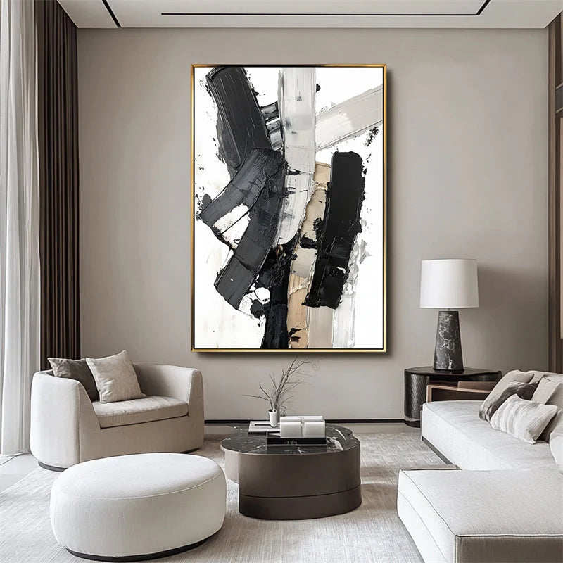 Multicolor Monochrome Symphony Canvas - Artwallpainting