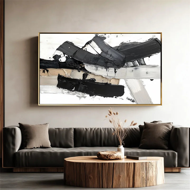 Multicolor Monochrome Symphony Canvas - Artwallpainting