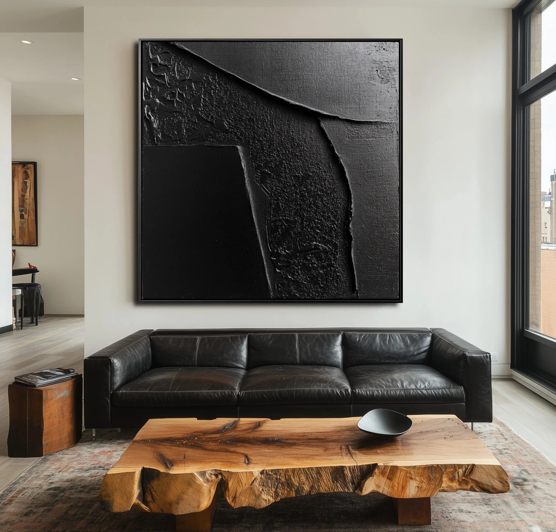 Multicolor Monochrome Texture Canvas Art - Artwallpainting