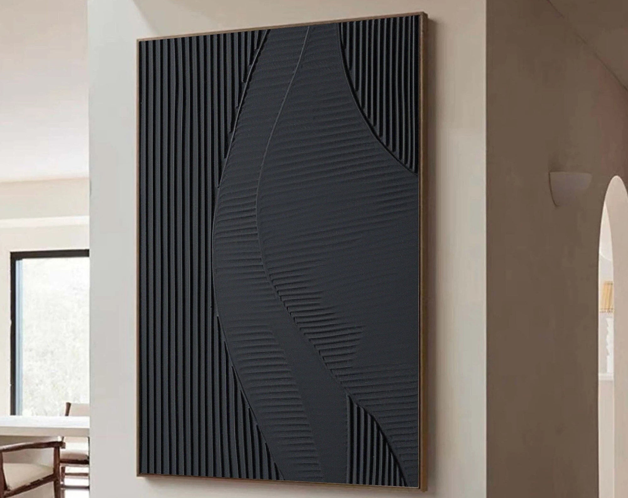 Multicolor Monochrome Textured Abstract Wall Art - Artwallpainting