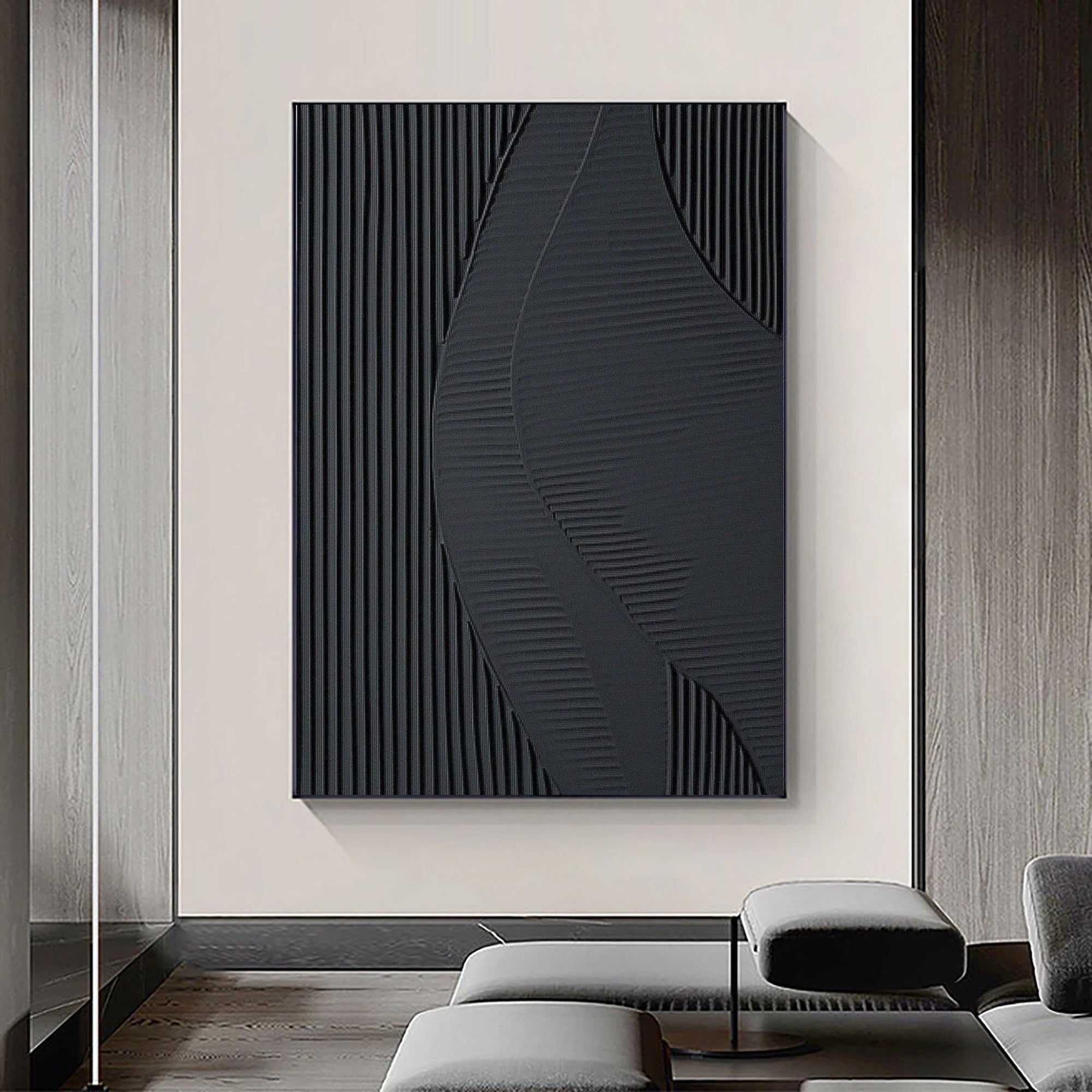Multicolor Monochrome Textured Abstract Wall Art - Artwallpainting