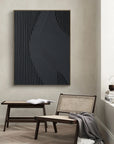 Multicolor Monochrome Textured Abstract Wall Art - Artwallpainting