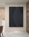 Multicolor Monochrome Textured Abstract Wall Art - Artwallpainting