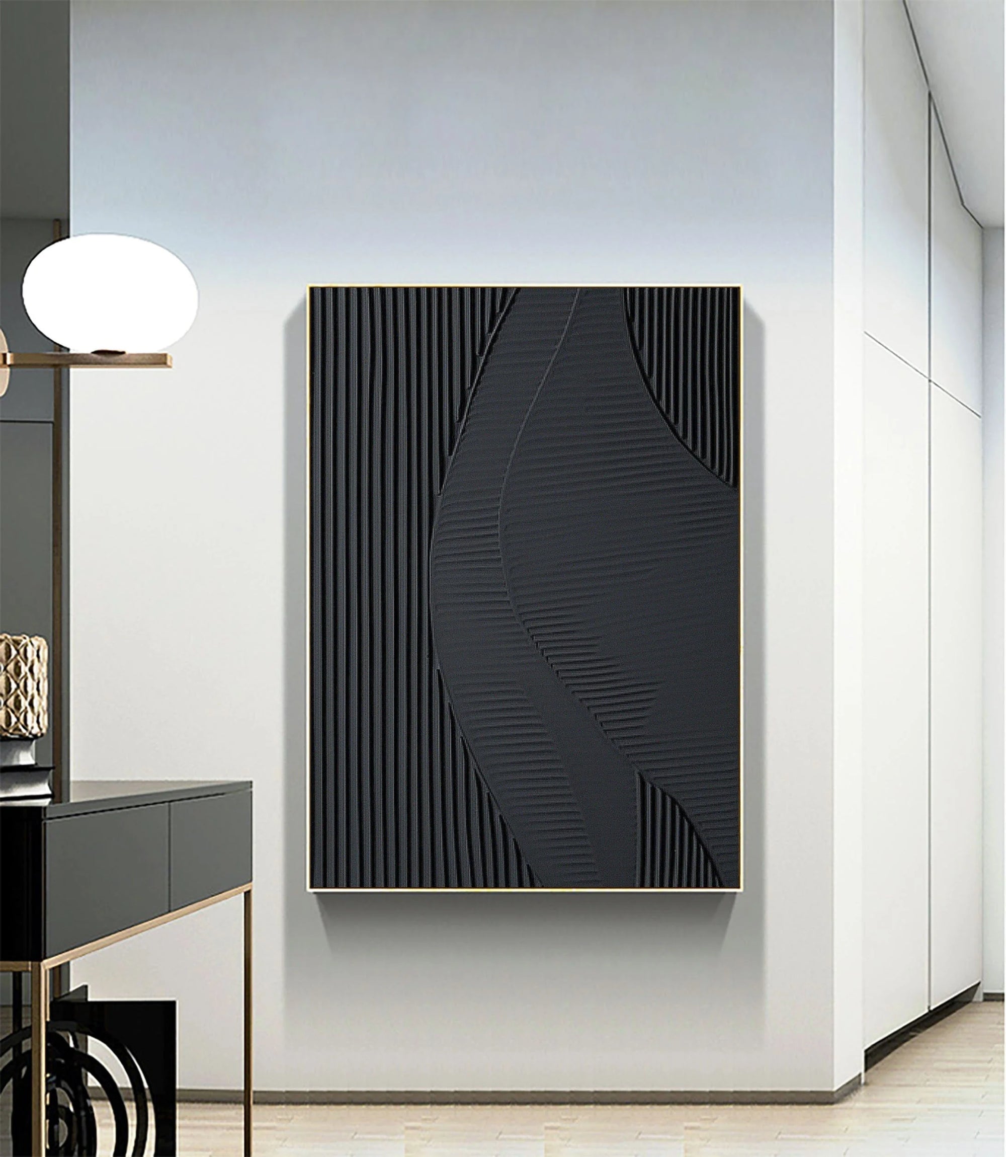 Multicolor Monochrome Textured Abstract Wall Art - Artwallpainting