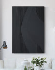 Multicolor Monochrome Textured Abstract Wall Art - Artwallpainting