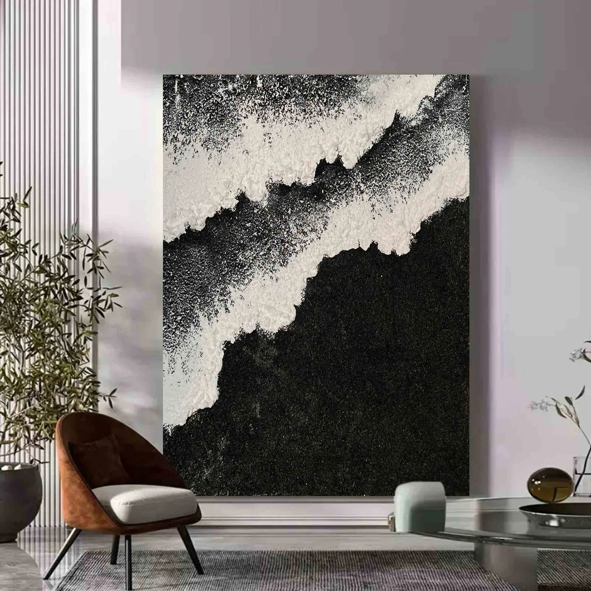 Multicolor Monochrome Tidal Elegance - Artwallpainting