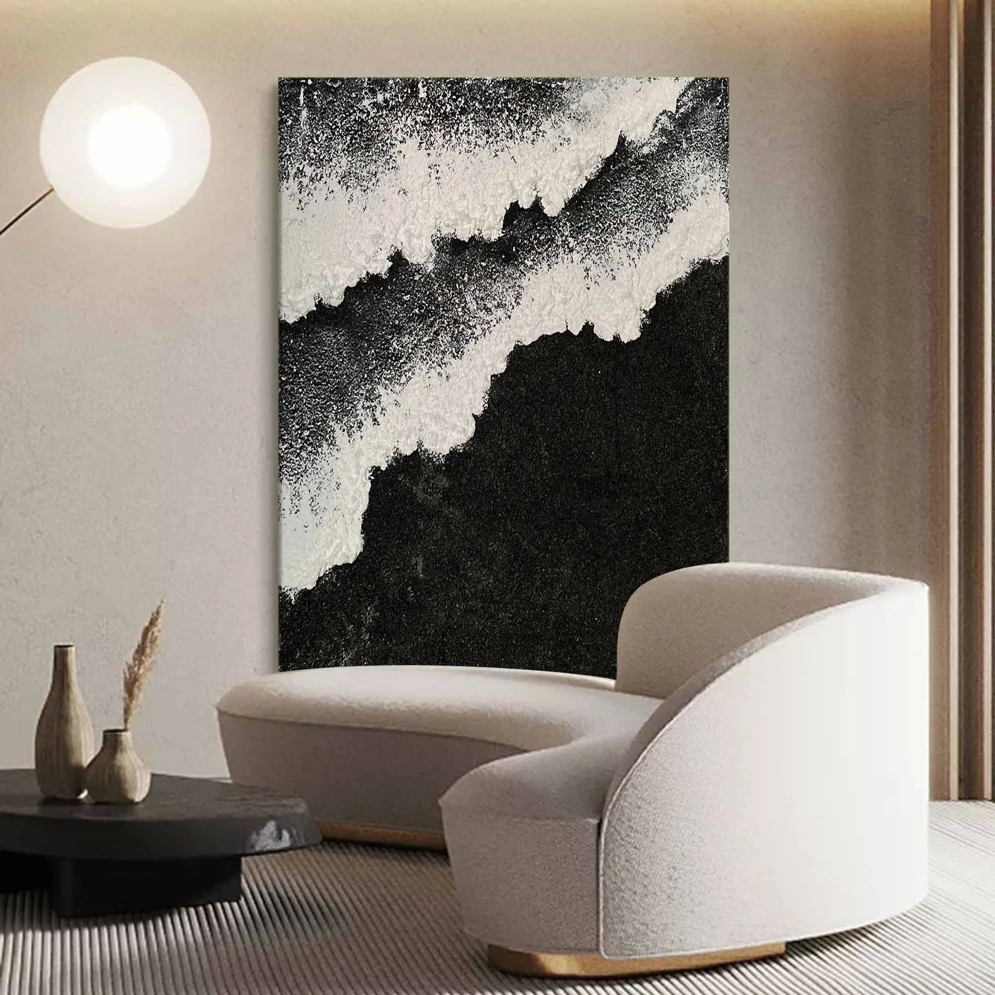 Multicolor Monochrome Tidal Elegance - Artwallpainting