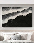 Multicolor Monochrome Tides Abstract Art - Artwallpainting