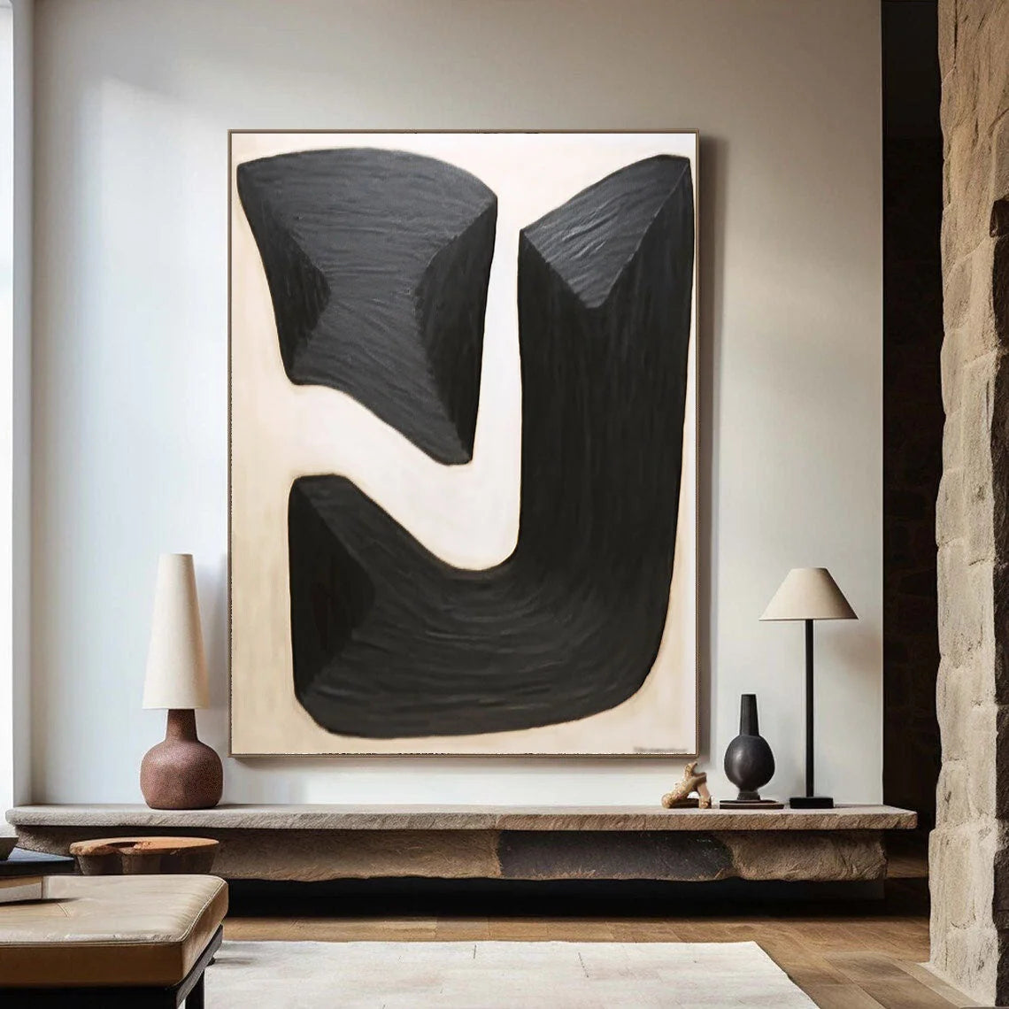 Multicolor Monumental Shapes Canvas Art - Artwallpainting