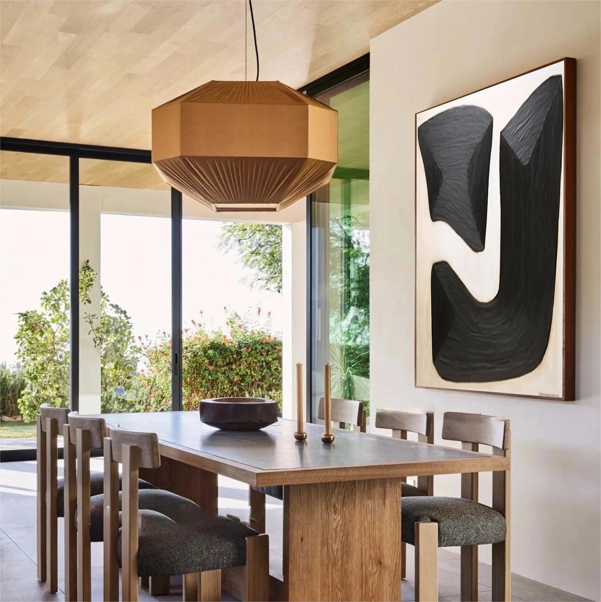 Multicolor Monumental Shapes Canvas Art - Artwallpainting