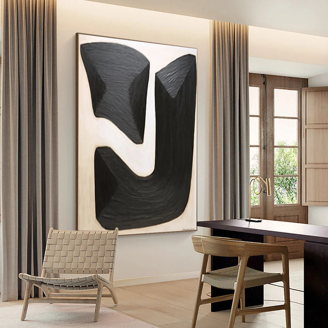 Multicolor Monumental Shapes Canvas Art - Artwallpainting