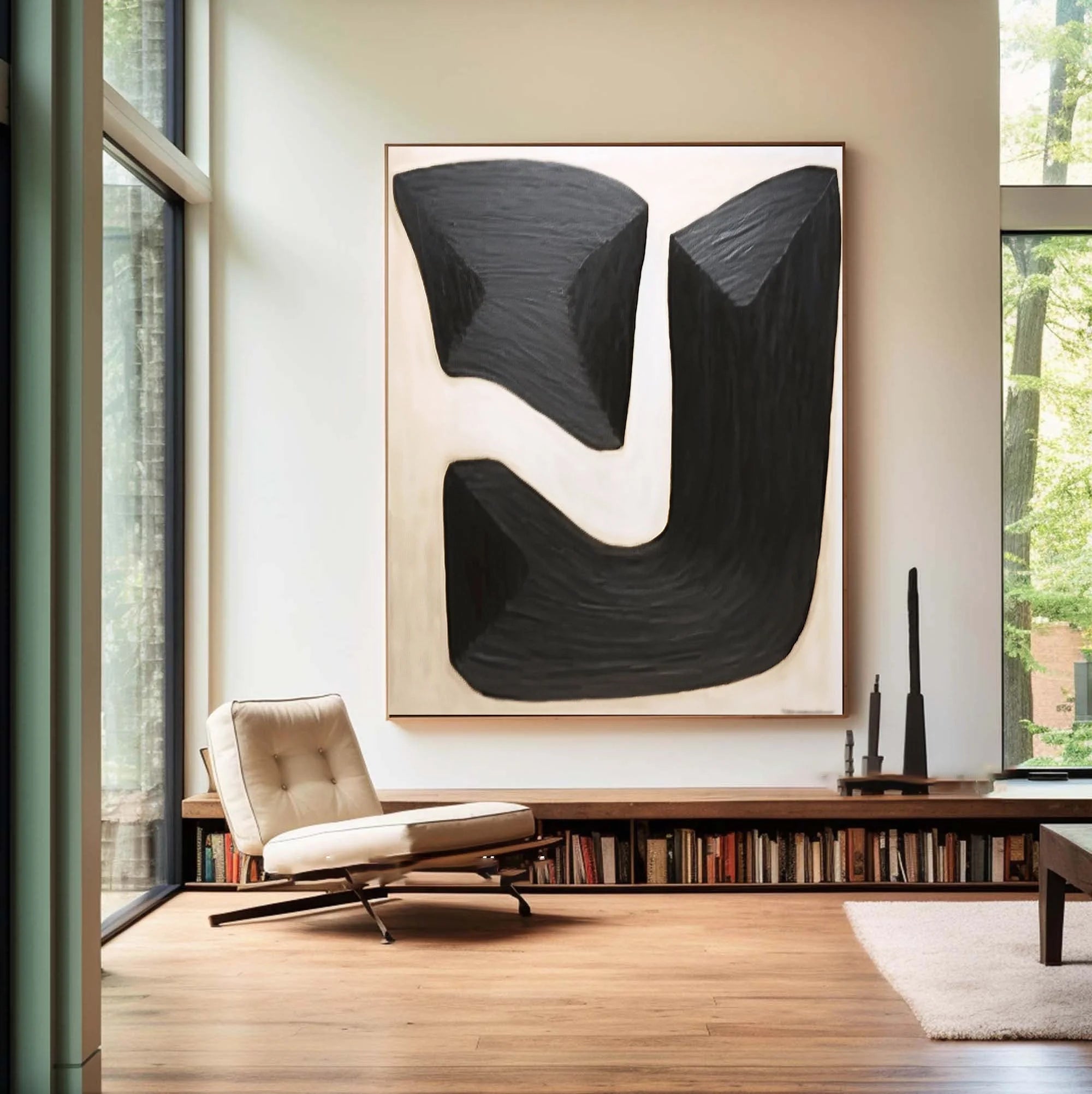 Multicolor Monumental Shapes Canvas Art - Artwallpainting