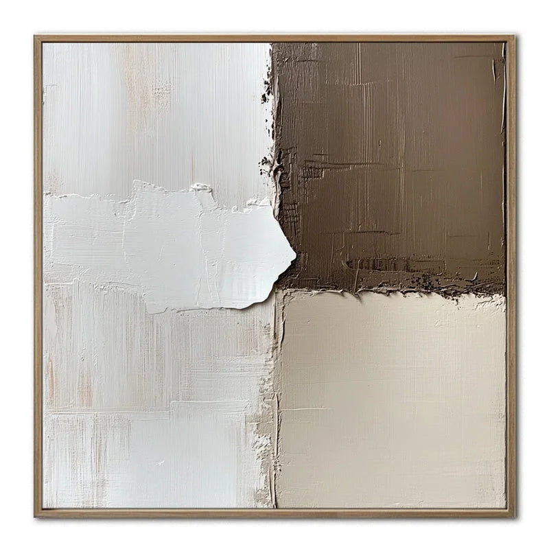 Multicolor Muted Harmony Textured Blocks - Artwallpainting