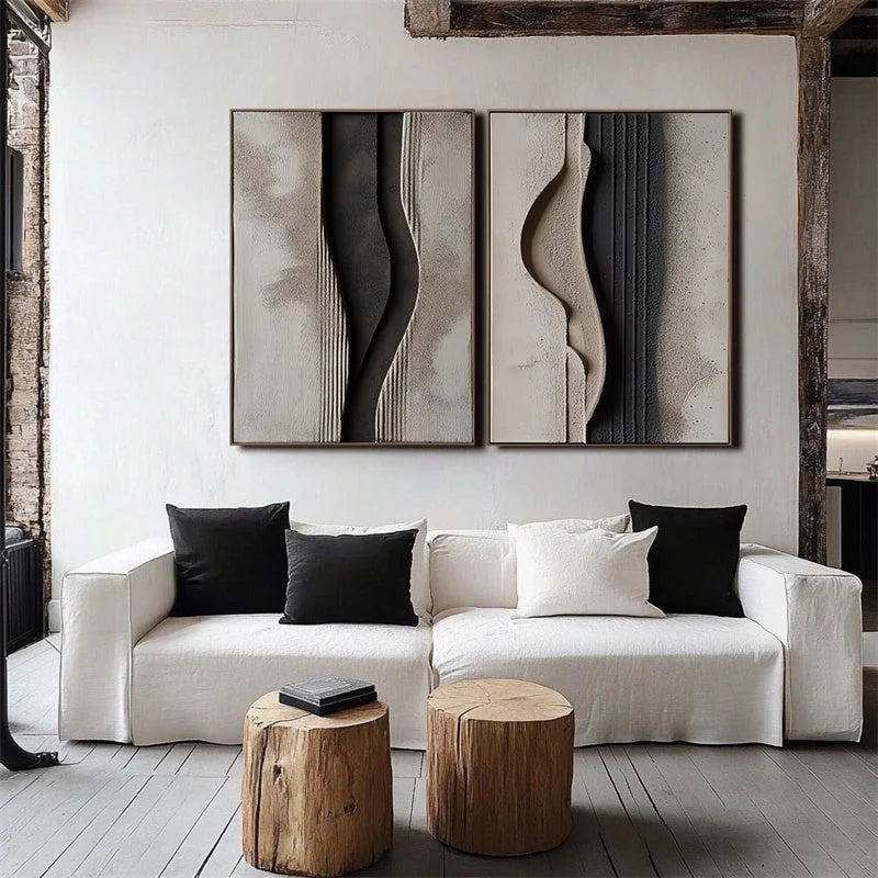Multicolor Mystic Flow Textured Canvas - Artwallpainting