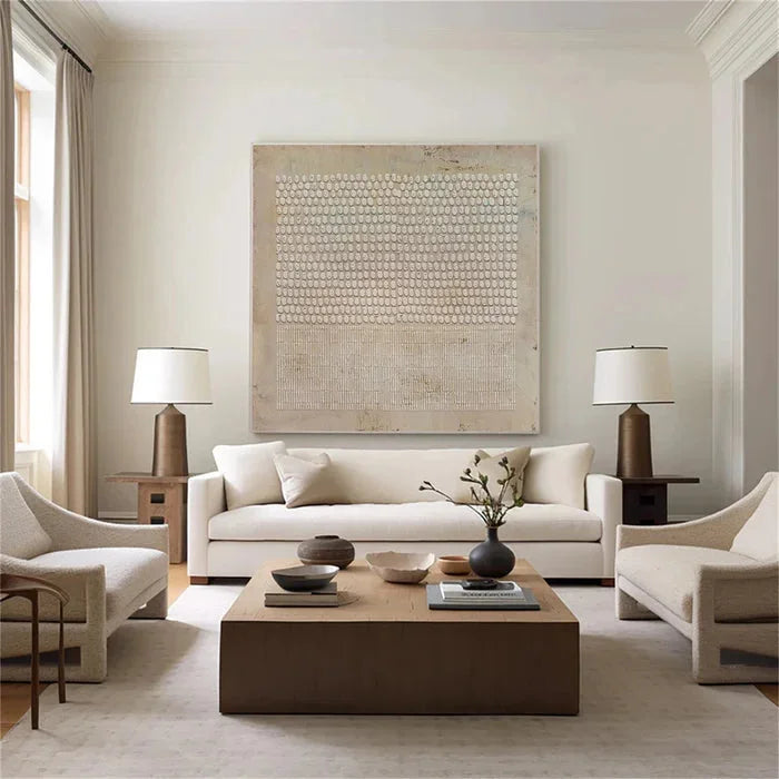 Multicolor Neutral Toned Abstract Textured Canvas Art For Modern Spaces - Artwallpainting