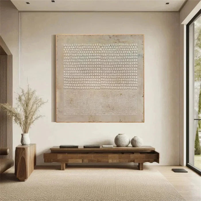 Multicolor Neutral Toned Abstract Textured Canvas Art For Modern Spaces - Artwallpainting