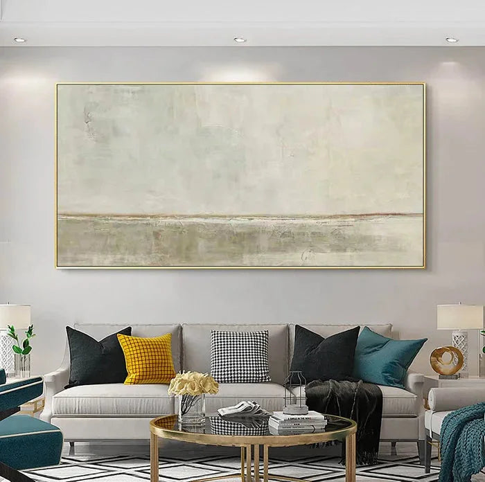 Multicolor Neutral Toned Landscape Abstract Wall Art - Artwallpainting
