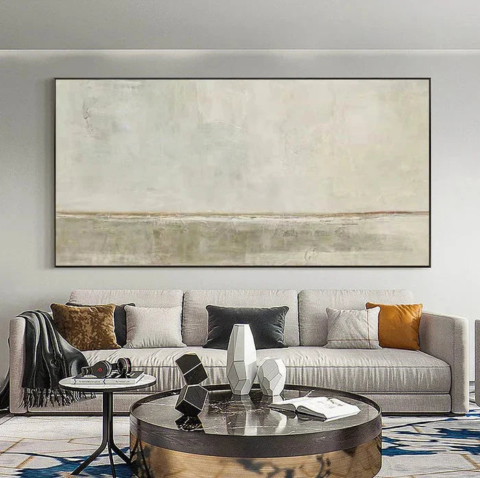 Multicolor Neutral Toned Landscape Abstract Wall Art - Artwallpainting