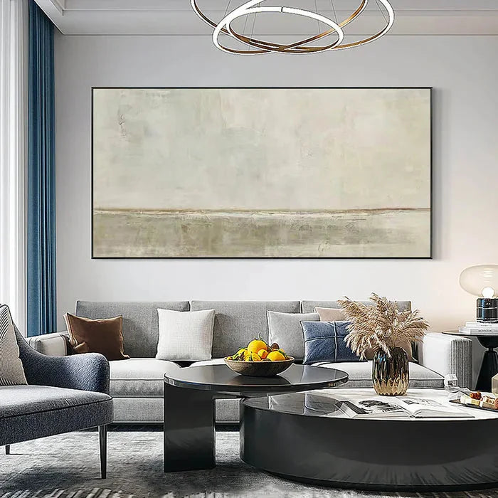 Multicolor Neutral Toned Landscape Abstract Wall Art - Artwallpainting