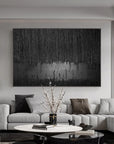 Multicolor Obsidian Silence Large Abstract Textured Canvas - Artwallpainting