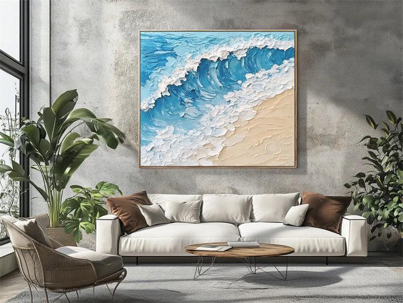 Multicolor Ocean Breeze - Coastal Canvas - Artwallpainting