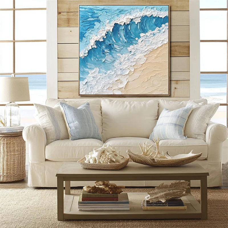 Multicolor Ocean Breeze - Coastal Canvas - Artwallpainting
