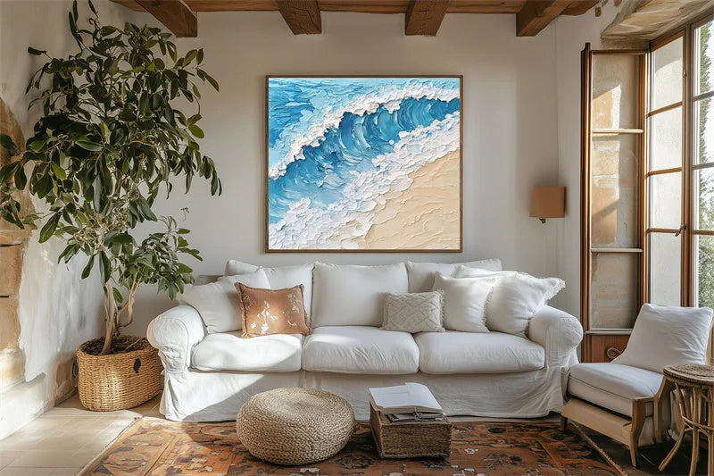 Multicolor Ocean Breeze - Coastal Canvas - Artwallpainting