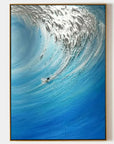 Multicolor Ocean Fury - Textured Wave Canvas Art - Artwallpainting