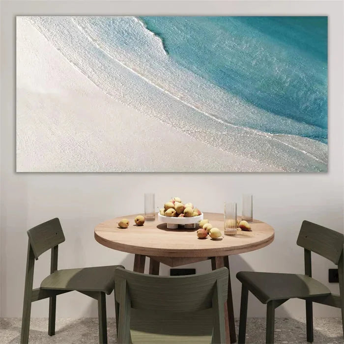 Multicolor Ocean Serenity Abstract Canvas Wall Art - Artwallpainting