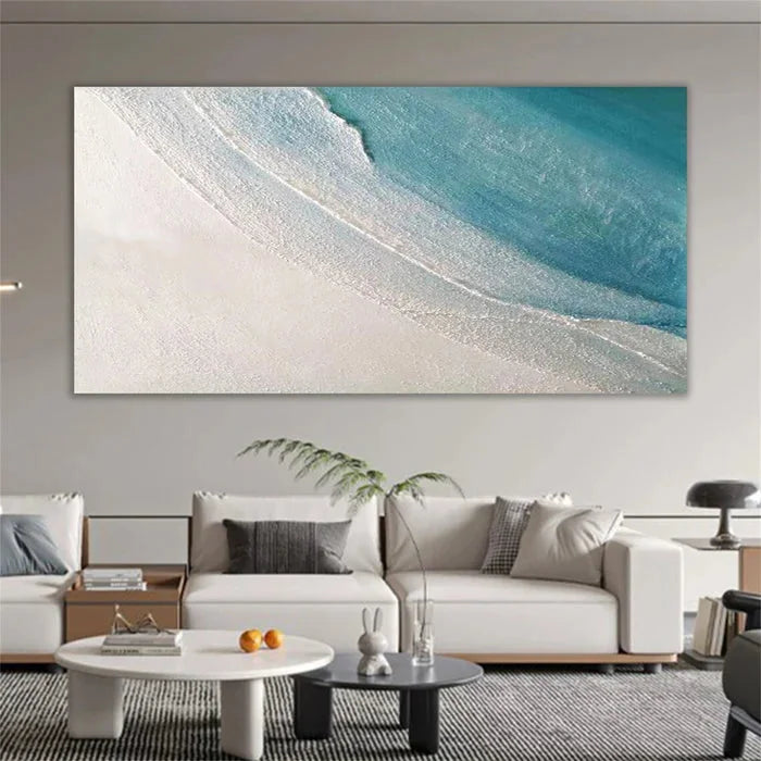 Multicolor Ocean Serenity Abstract Canvas Wall Art - Artwallpainting