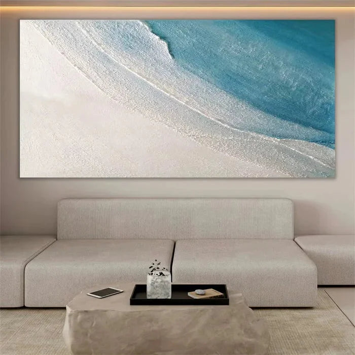 Multicolor Ocean Serenity Abstract Canvas Wall Art - Artwallpainting
