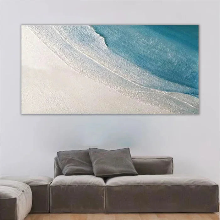 Multicolor Ocean Serenity Abstract Canvas Wall Art - Artwallpainting