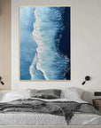 Multicolor Ocean Symphony - Abstract Textured Seascape Art - Artwallpainting