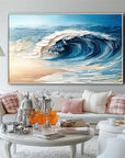 Multicolor Ocean Symphony Canvas Painting For Home Decoration - Artwallpainting