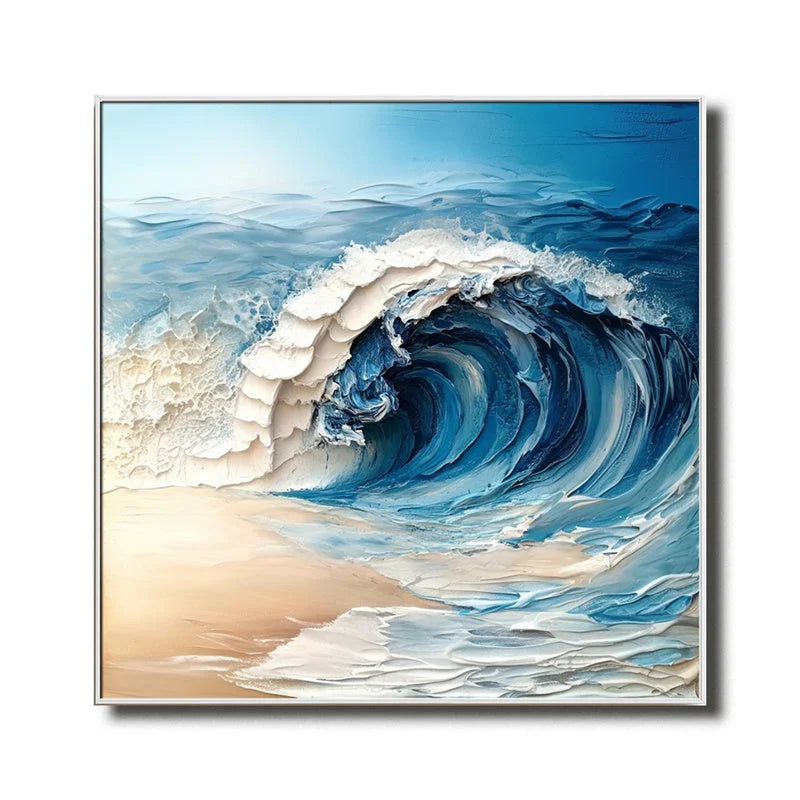 Multicolor Ocean Symphony Canvas Painting For Home Decoration - Artwallpainting