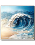 Multicolor Ocean Symphony Canvas Painting For Home Decoration - Artwallpainting
