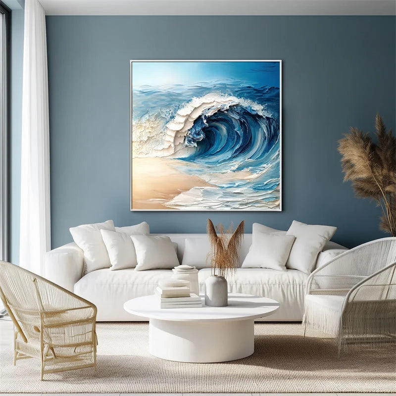 Multicolor Ocean Symphony Canvas Painting For Home Decoration - Artwallpainting