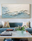 Multicolor Oceanic Serenity - Abstract Textured Wave Wall Art - Artwallpainting